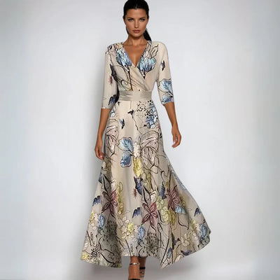 Oriane™ - Elegant Floral Dress Feel Confident