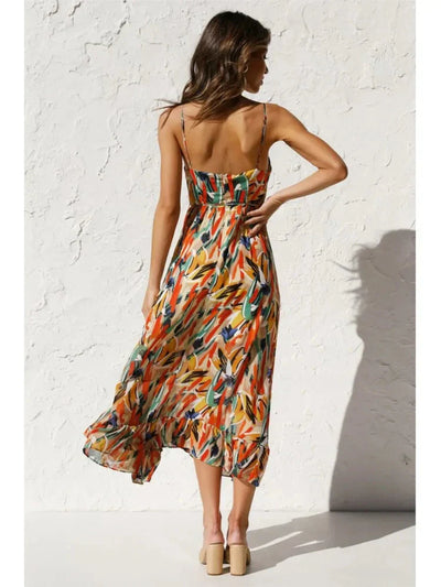 Thea - Colorful Midi Dress