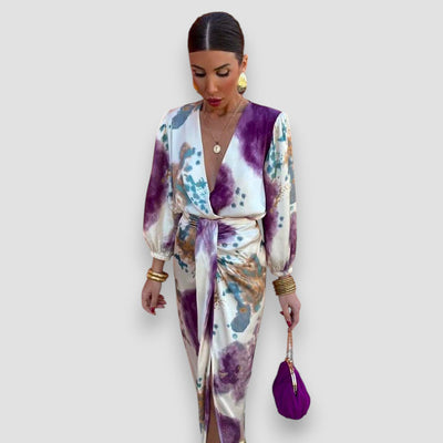 Larissa™ | Stylish V-Neckline Dress