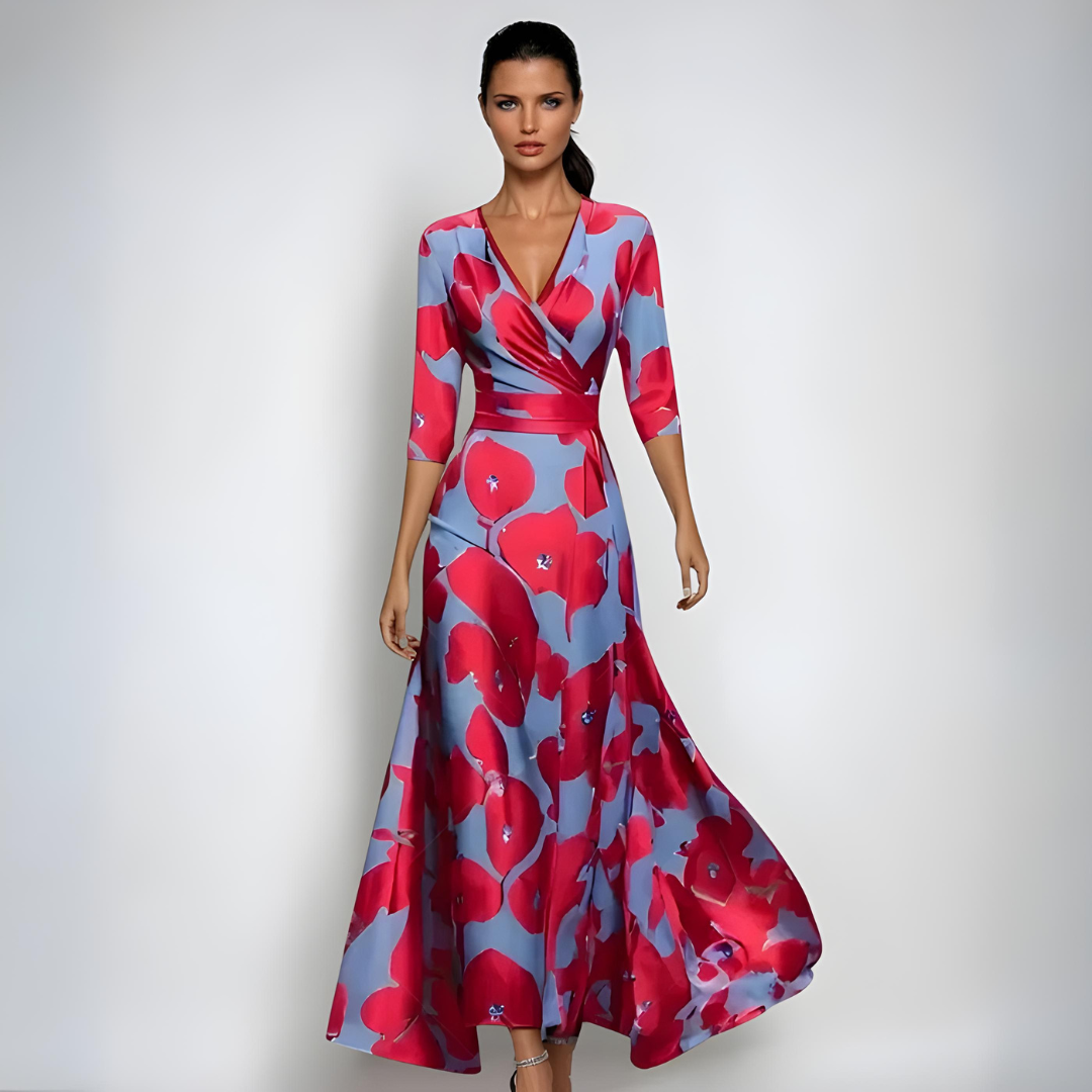Oriane™ - Elegant Floral Dress Feel Confident