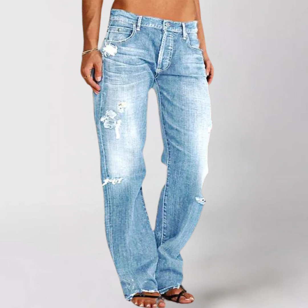 Lys™ | Loose Wide-Leg Denim Jeans