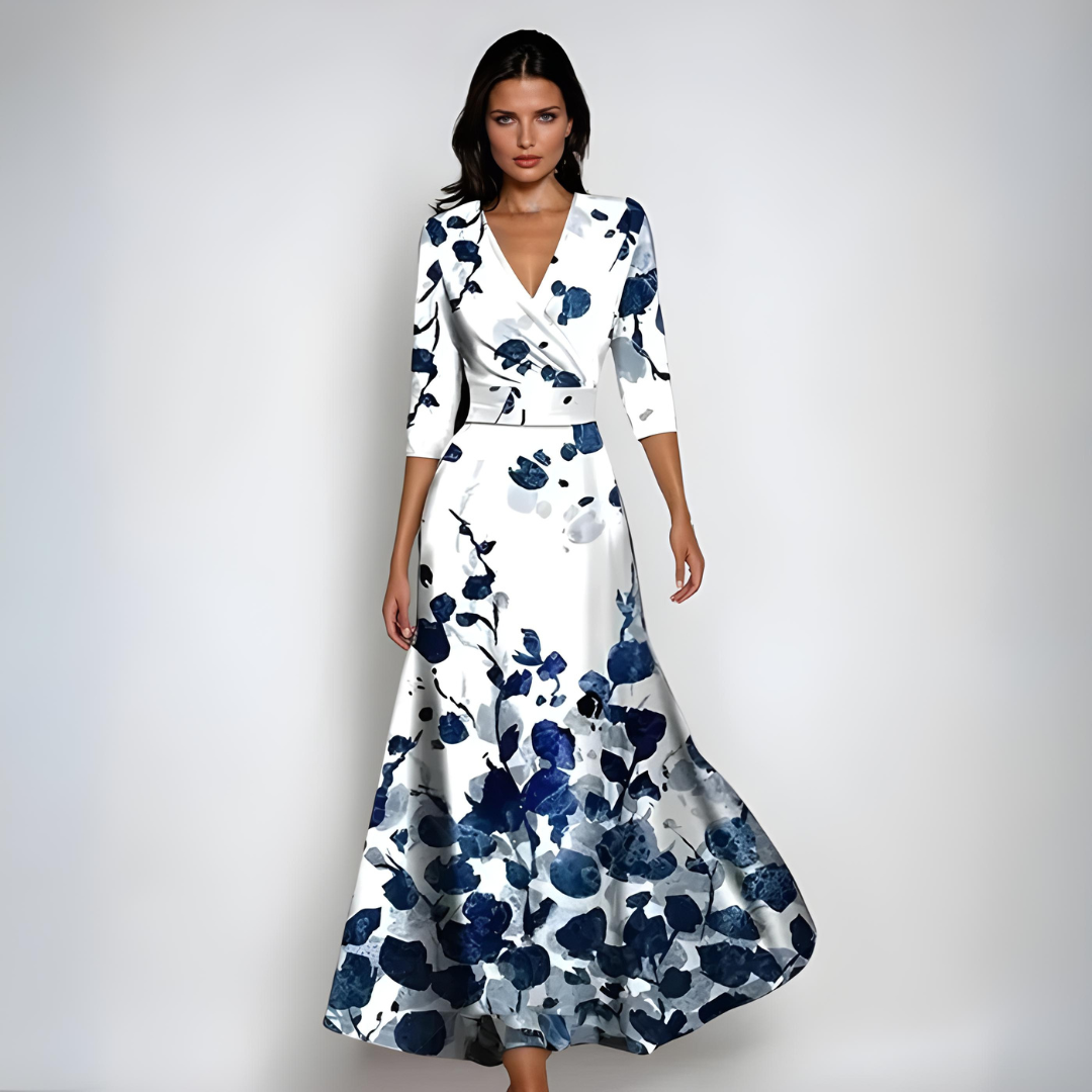 Oriane™ - Elegant Floral Dress Feel Confident