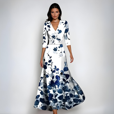 Oriane™ - Elegant Floral Dress Feel Confident