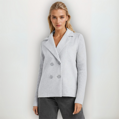 Malia™ - Elegant Knit-Sleeve Blazer