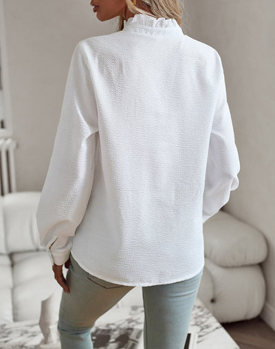 Mila™ | Ruffle Long Sleeve Shirt
