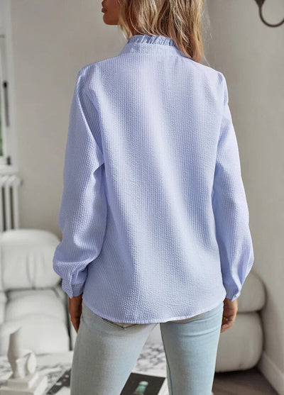 Mila™ | Ruffle Long Sleeve Shirt