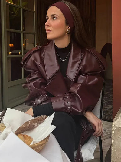 Lina™ | Beautiful leather jacket