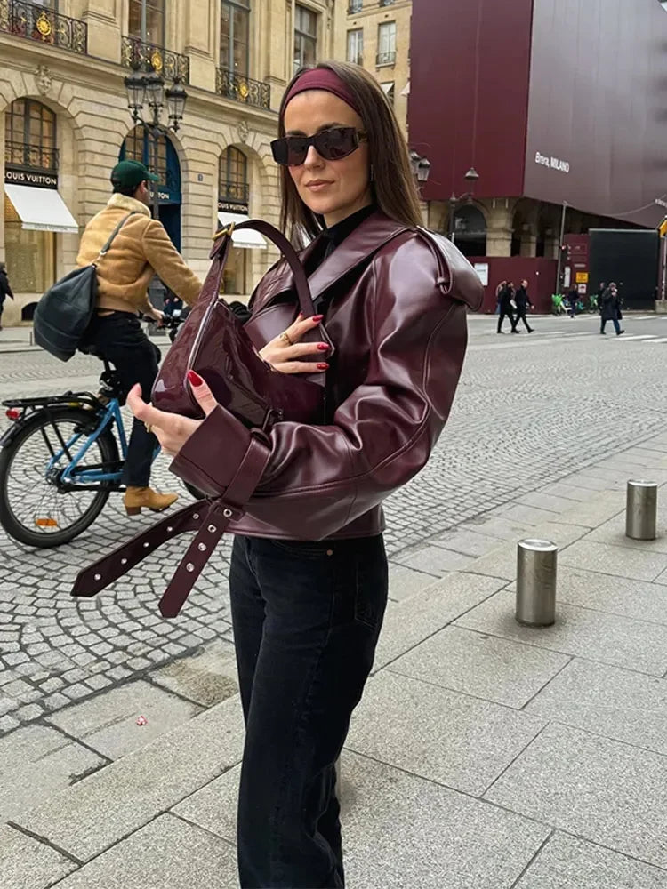 Lina™ | Beautiful leather jacket