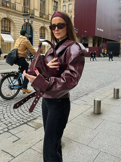 Lina™ | Beautiful leather jacket