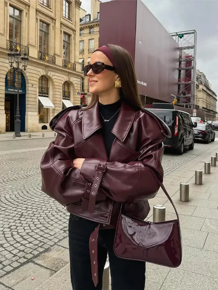 Lina™ | Beautiful leather jacket