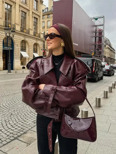 Lina™ | Beautiful leather jacket