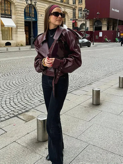 Lina™ | Beautiful leather jacket