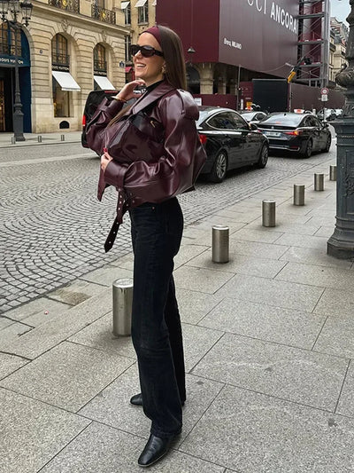 Lina™ | Beautiful leather jacket