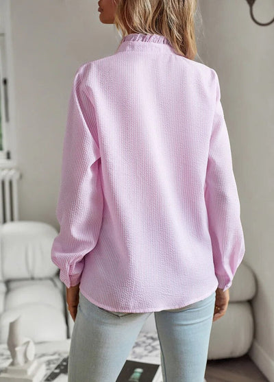 Mila™ | Ruffle Long Sleeve Shirt