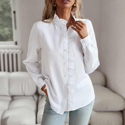Mila™ | Ruffle Long Sleeve Shirt
